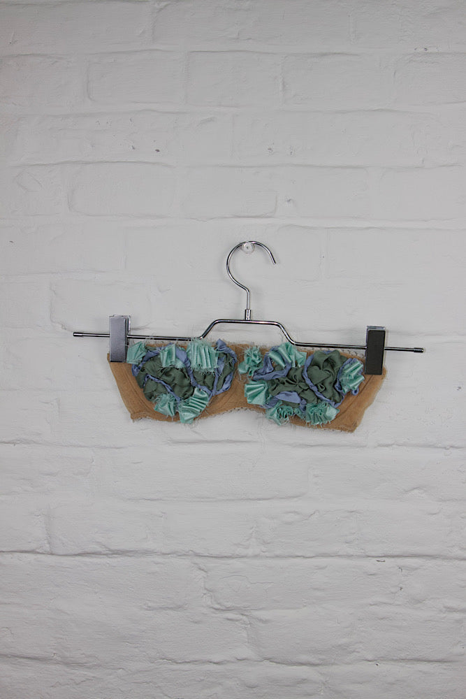 BALCONETTE BRA- TURQUOISE AND BLUE